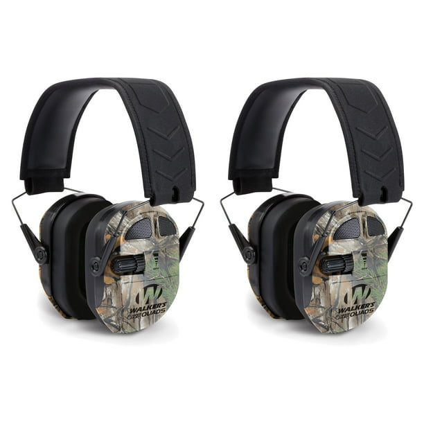 Realtree Camo Walker's Ultimate Hunting Shooting AFT Electric Power Muff Quads 
